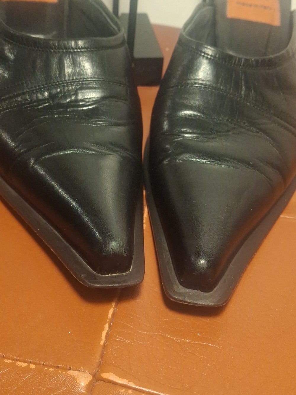 Goffredo Fantini Black Leather Mules - Picture 6 of 8